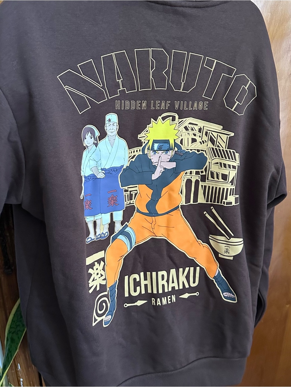 Primark Brown Naruto Graphic Sweater